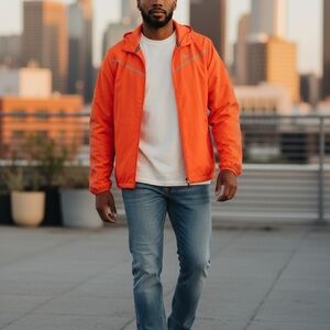 Nike Men's Vibrant Orange Windbreaker